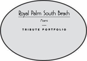 (image for) Royal Palm South Beach Oval Silver Logo Only Badge