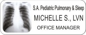 (image for) #CA3 S.A. Pediatric & Sleep White Badge