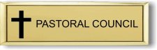 (image for) Sacred Heart Catholic Church Small Gold Executive Badge
