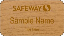 (image for) Safeway Alder Name Badge