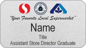 (image for) Safeway/Albertsons Dual Logo ASDT Graduate Portland Silver Name Badge