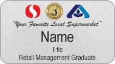 (image for) Safeway/Albertsons Dual Logo RMC Graduate Portland Silver Name Badge