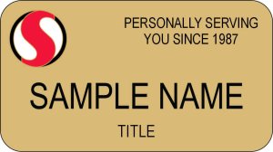 (image for) Safeway NorCal Cloissone Gold Name Badge