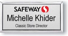 (image for) Safeway Silver Executive Premium NorCal Name Badge