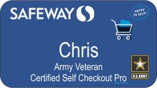 (image for) Safeway Veteran Certified Self Checkout Pro Blue Badge