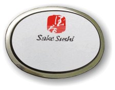 (image for) Sake Sushi Executive Oval Silver Badge