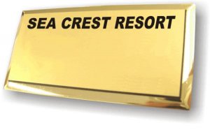 (image for) Sea Crest Resort Logo Only Gold Executive Badge