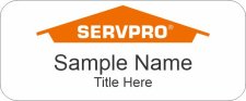 (image for) Servpro Standard White Name Badge