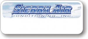 (image for) Sierra Air Conditioning White Logo Only Badge