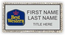 (image for) Best Western Classic Logo Silver Bling Badge