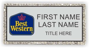 (image for) Best Western Classic Logo Silver Bling Badge