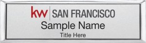 (image for) Keller Williams San Francisco Small Silver Executive Badge