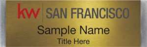 (image for) Keller Williams San Francisco Small Meridian Gold Badge