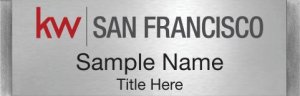 (image for) Keller Williams San Francisco Small Meridian Silver Badge