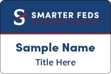(image for) Smarter Retirement Training Shaped White Badge