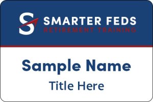 (image for) Smarter Retirement Training Shaped White Badge