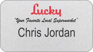 (image for) Lucky Silver Name Badge
