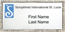 (image for) Soroptimist International of St. Lucie Bling Silver Other Badge