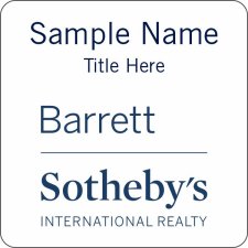 (image for) Sotheby's - Barrett Square White Badge