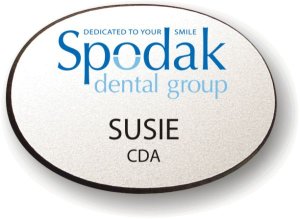 (image for) Spodak Dental Oval Badge (No Frame)