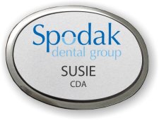 (image for) Spodak Dental Silver Oval Execuitve