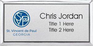 (image for) COPY St.Vincent de Paul (Stacked) Executive Silver Badge