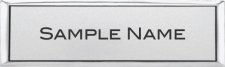 (image for) Stribling Equipment & Empire Truck Sales Small Executive Silver Badge - Name Only