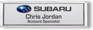 (image for) Subaru Small Executive Silver Badge (Style A)