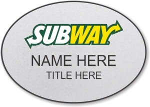 (image for) Subway Oval Silver Badge