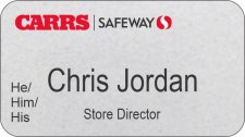 (image for) Carrs Silver Name Badge