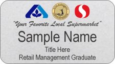 (image for) Safeway/Albertsons Dual Logo RMC Graduate Portland Silver Name Badge