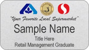 (image for) Safeway/Albertsons Dual Logo RMC Graduate Portland Silver Name Badge
