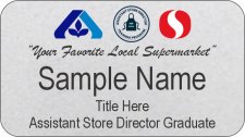 (image for) Safeway/Albertsons Dual Logo ASDT Graduate Portland Silver Name Badge