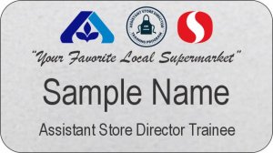 (image for) Safeway/Albertsons Dual Logo ASDT Trainee Portland Silver Name Badge
