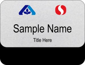 (image for) Safeway & Albertsons Dual Logo Silver Pocket Name Badge