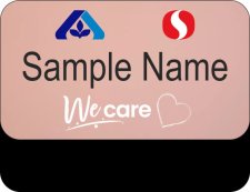 (image for) Safeway & Albertsons We Care Rose Gold Pocket Name Badge