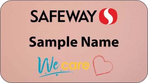 (image for) Safeway Rose Gold NorCal Name Badge