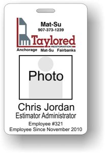 (image for) Taylored Restoration Mat-Su Photo ID Badge