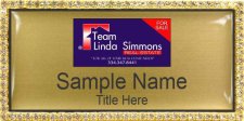 (image for) Team Linda Simmons Real Estate Bling Gold badge