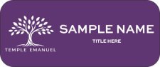 (image for) Temple Emanuel Standard Purple badge