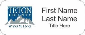 (image for) Teton County Standard White Badge