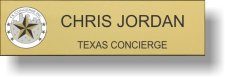 (image for) Texas Concierge Small Gold Badge