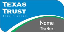 (image for) Texas Trust Credit Union Name Badge - Credit Union (with title)