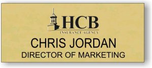 (image for) The Hardin County Bank Insurance Agency Insurance Logo Gold Badge