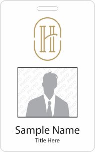(image for) Embrey Management - The Harper Photo ID Vertical badge - Logo B