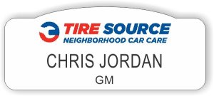 (image for) Tire Source Shaped White Badge