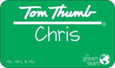 (image for) Tom Thumb Minor Green Badge with Diversity Logo