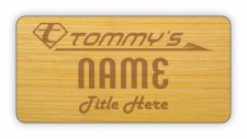 (image for) Tommy's Standard Bamboo Laser Engraved badge