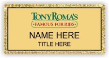 (image for) Tony Roma's Gold Bling Badge