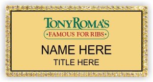 (image for) Tony Roma\'s Gold Bling Badge